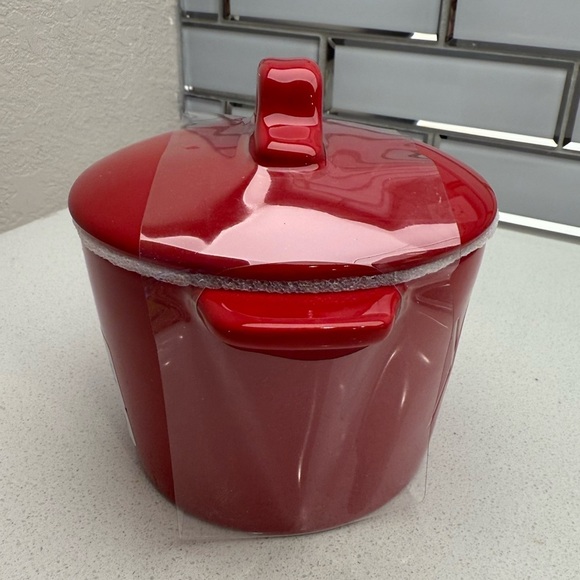 Rae Dunn Red Mini Lidded Pot Glazed Ceramic XOXO Valentine's Day - Picture 5 of 10